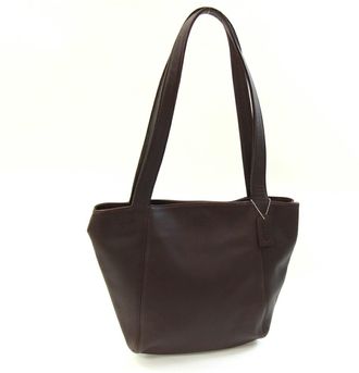 Coach Dark Brown Leather Tote Bag (Pre-Owned)