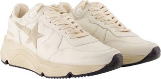 Golden Goose Womens Running Sneakers - Golden Goose Deluxe Brand Leather White Calfskin Shoes