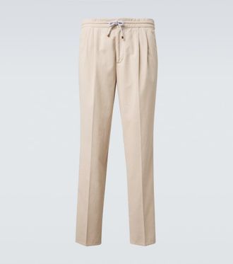 Brunello Cucinelli Cotton corduroy tapered pants