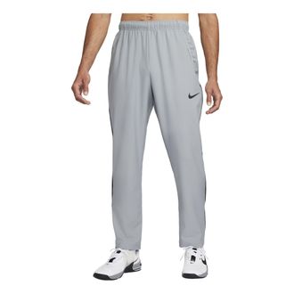 Nike Mens Nike Dri-FIT Solid Color Logo Straight Breathable Sports Pants/Trousers/Joggers Gray DM6627-073