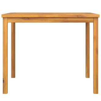 Berkfield Home Beautiful Garden Dining Table 90x90x74 cm Solid Wood Acacia in Brown | Size: 90 x 90 x 74 cm