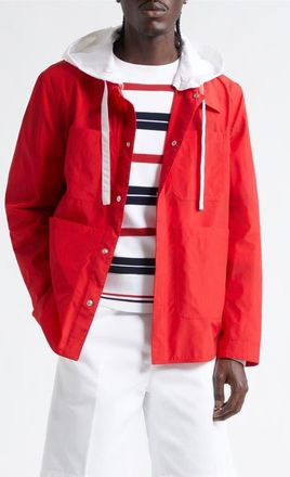 Thom Browne Utility Jacket with Removable Hood in Red at Nordstrom, Size 3