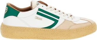 Puraai Panelled Vegan Leather Low-Top Sneakers