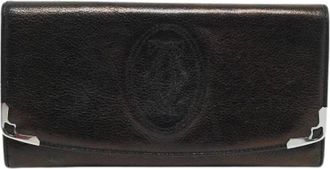 Cartier Pre-owned Wallets, female, Black, Size: ONE SIZE Pre-owned Flap Wallet