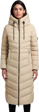 Khujo Dames, Mantels, Beige, Maat: S Leer