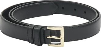 Prada Belts, female, Black, Size: 85 CM Logo Plaque Belt