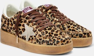Golden Goose Ball Star printed calf hair sneakers