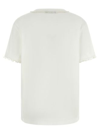 Fabiana Filippi Beaded Crew Neck T-shirt - White