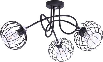 OEM L&aacute;mpara Colgante De Techo De Metal Cromado Loft Edison