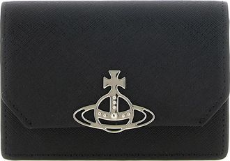 Vivienne Westwood Orb Leren Kaarthouder - Dames - Portefeuilles - Zwart - ONE Size - Accessoires