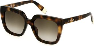 Furla SFU776 09AJ Womens Sunglasses Tortoiseshell Size 53