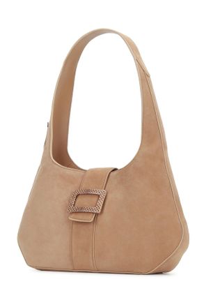 Roger Vivier Womens Belle Vivier Covered Hobo Small S812tabaccoc806cappuccinoc808biscottom Borse A Mano