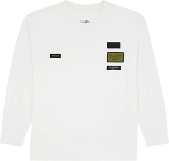 Maison Margiela T-shirt a maniche lunghe - Bianco