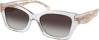 Coach HC8451U CDP49 59358G Womens Sunglasses Grey Size 54