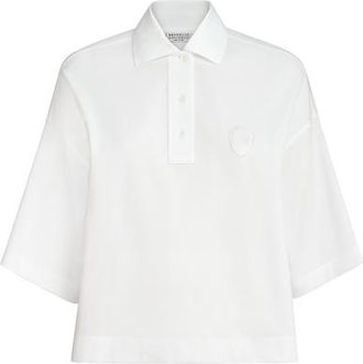 Brunello Cucinelli Piqu&eacute; polo shirt in White at Nordstrom, Size Xx-Small Eu