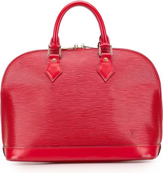 Louis Vuitton Pre-owned Womens Alma Handbag Classic Style - Red Leather - One Size