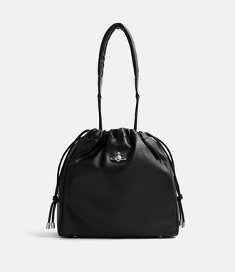 Vivienne Westwood Hilary Bucket Bag Faux Leather Black