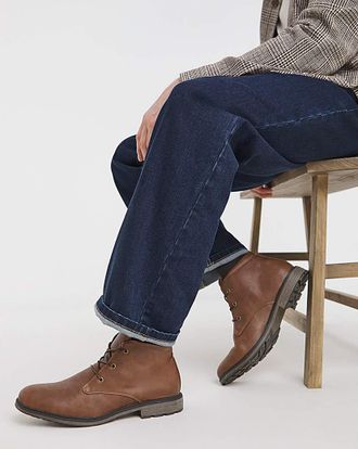 Jacamo Penn Lace Up Boot Wide Fit