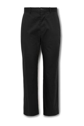 The Row Lerio Straight-Leg Cotton-Poplin Suit Trousers