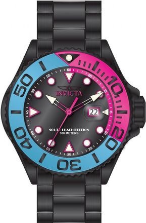 Invicta Grand Diver SOUTH BEACH Quartz Black Dial Mens Watch 48614