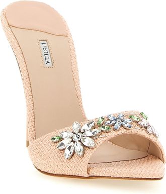 Le Silla Womens Prairie Heel Sandal Pink Polyamide