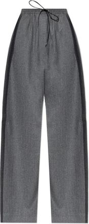 Lanvin Pantaloni Larghi in Lana - - Trousers - Donna - Grigio - S
