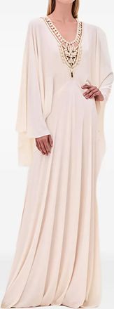 Alexis Abito Genevieve con perline - Toni neutri