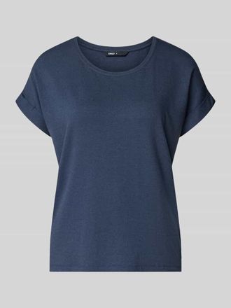 Only Regular Fit T-Shirt aus Viskose-Mix Modell MOSTER in Marine, Gr&ouml;&szlig;e XL