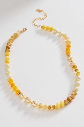 Anthropologie Rainbow Stone Necklace