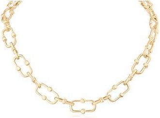 Jardin Dotted Paper Clip Chain Necklace in Gold at Nordstrom Rack, Size 18