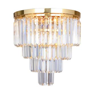 Netlighting Amedeo Ceiling Light Gold Glass 5x E14