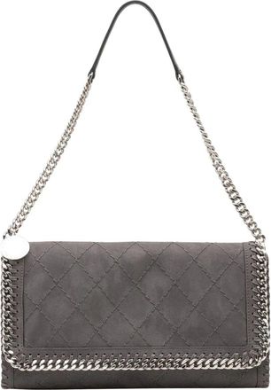 Stella McCartney Falabella Quilted Messenger Bag - Dames - Schoudertassen - Grijs - ONE Size - Tassen