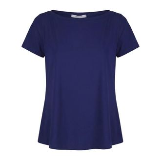 Maliparmi T-Shirts, female, Blue, Size: S T-shirt Soft Jersey