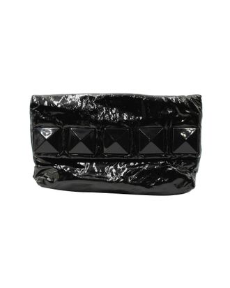 Marc Jacobs Marc Jacobs clutch met studs in zwart lakleer