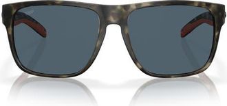 Costa Rinconcito 60mm Square Polarized Sunglasses in Wetlands /Gray 580P at Nordstrom