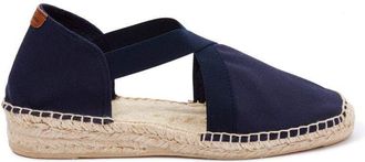 Toni Pons Elastic, Woman Espadrille Black, Marine husband, 9 UK