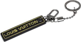 Louis Vuitton 2018 Taurillon Porte Cles Tab Holder Bag Charm key chain - unisex - Calf Leather/Leather - One Size - Black