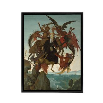 Artery8 Michelangelo Buonarroti Torment St Framed Canvas Wall Art Print | Size: W24 x H32