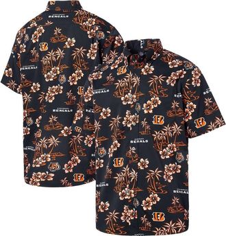 Reyn Spooner Mens Reyn Spooner Black Cincinnati Bengals Kekai Button-Up Shirt at Nordstrom, Size Xx-Large