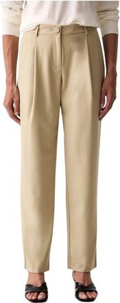 A|X Armani Exchange Carrot Broeken - Dames - Straight fit broeken - Beige - L - Broeken