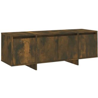 vidaXL Vidaxl - Mueble de tv madera contrachapada roble ahumado 120x30x40,5 cm