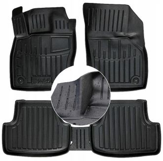 OEM Alfombrillas Y Limpiaparabrisas De Goma Para Vw Golf 7 2012-2020 (canales Ud)