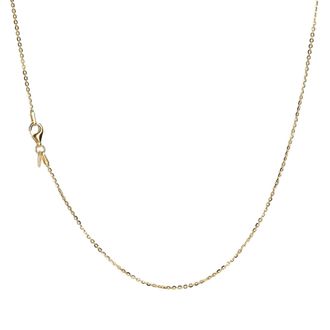 Autentica 24 Forzatina Diamond Cut Oval Link Chain Necklace
