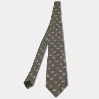 HUGO BOSS Boss By Hugo Boss Green Jacquard Silk Traditional Tie