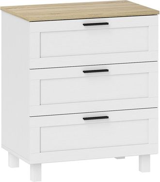 HOMCOM C&oacute;moda 60x38x71 cm blanco