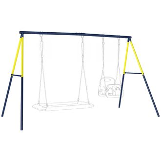 OEM Estructura Met&aacute;lica Para Dos Columpios, Capacidad De Carga De 150 Kg, Para Asientos De Columpio Apilables, Color Azul