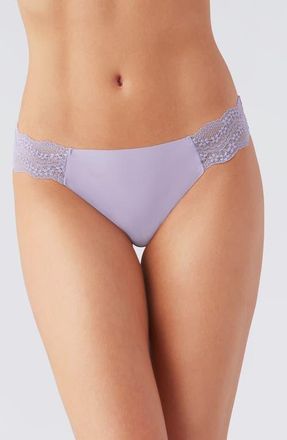 b.tempt'd by Wacoal b.temptd by Wacoal b.bare Thong in Lavender Gray at Nordstrom, Size X-Large