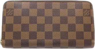 Louis Vuitton Damier Canvas Ebene Canvas Long Wallet (Bi-Fold) (Pre-Owned)