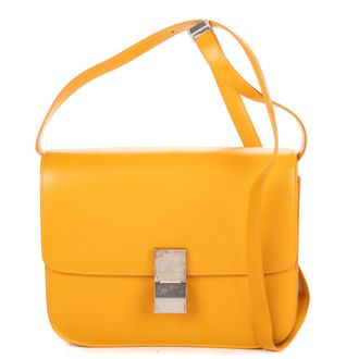 Celine Pre-owned Womens Medium Classic Box Shoulder Bag - Yellow - One Size