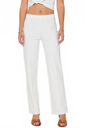Current Air Kristin High-Rise Trouser Pants In Cream